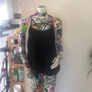 Black strappy tank top